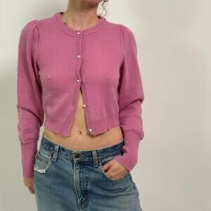 Free People Pink Wool Cardigan Sweater- S